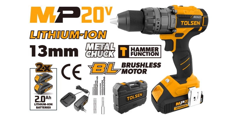 87245T Li-ion cordless impact drill set (Brushless motor) (INDUSTRIAL)