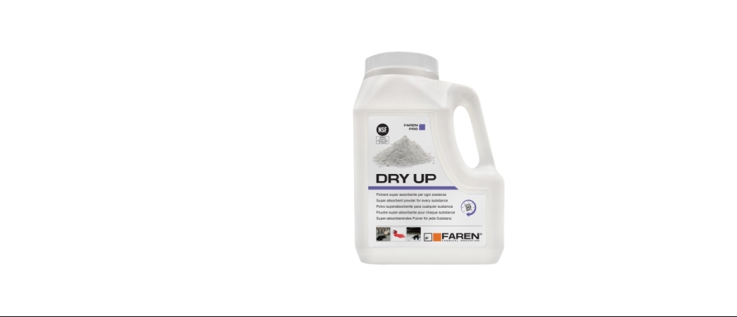 DRY UP: POLVERE SUPER ASSORBENTE PER OGNI SOSTANZA